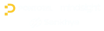 logo tripla - pontotel, mindsight e sankhya - mobile